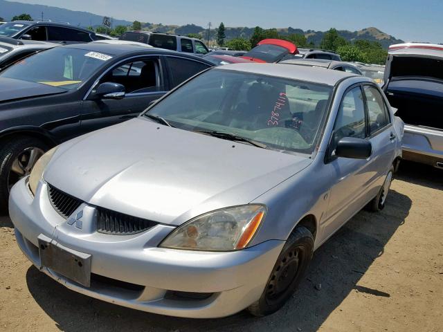 JA3AJ26E04U038227 - 2004 MITSUBISHI LANCER ES GRAY photo 2