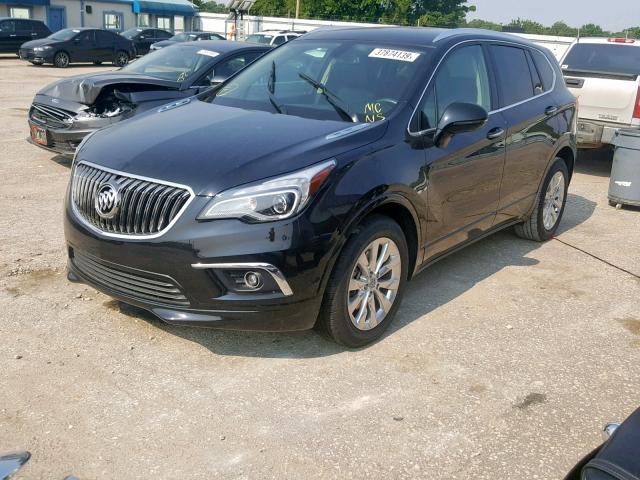 LRBFX1SAXJD006138 - 2018 BUICK ENVISION E BLACK photo 2