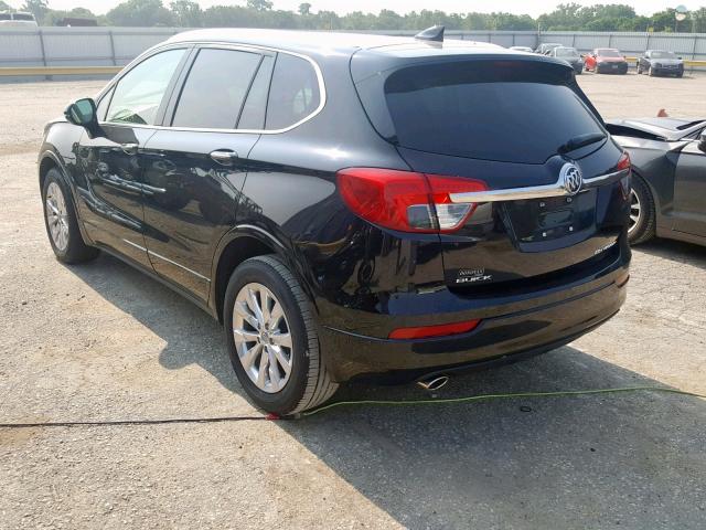 LRBFX1SAXJD006138 - 2018 BUICK ENVISION E BLACK photo 3