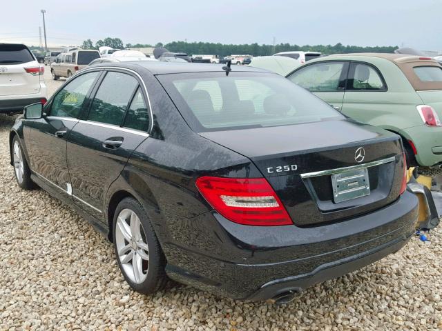 WDDGF4HB5DR265336 - 2013 MERCEDES-BENZ C 250 BLACK photo 3