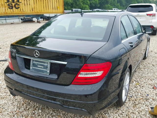 WDDGF4HB5DR265336 - 2013 MERCEDES-BENZ C 250 BLACK photo 4