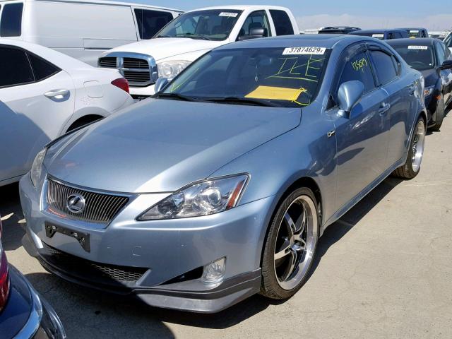 JTHBE262162005038 - 2006 LEXUS IS 350 BLUE photo 2