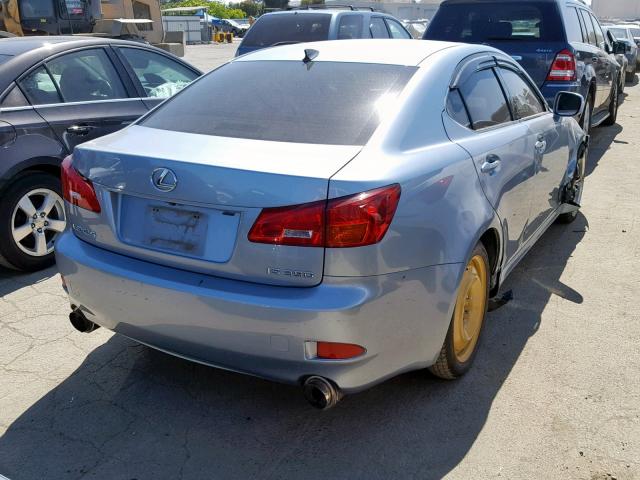 JTHBE262162005038 - 2006 LEXUS IS 350 BLUE photo 4