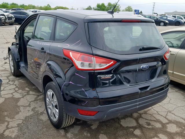 1FMCU0F74EUA98208 - 2014 FORD ESCAPE S BLACK photo 3