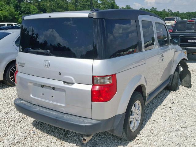 5J6YH18707L014048 - 2007 HONDA ELEMENT EX SILVER photo 4