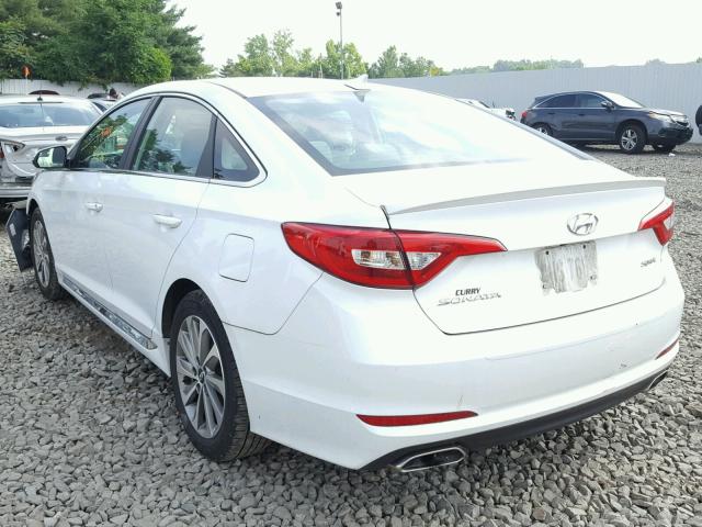 5NPE34AF7FH087981 - 2015 HYUNDAI SONATA SPO WHITE photo 3