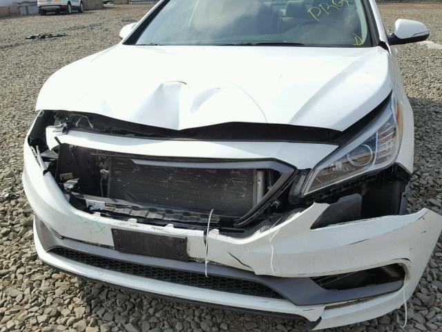 5NPE34AF7FH087981 - 2015 HYUNDAI SONATA SPO WHITE photo 9