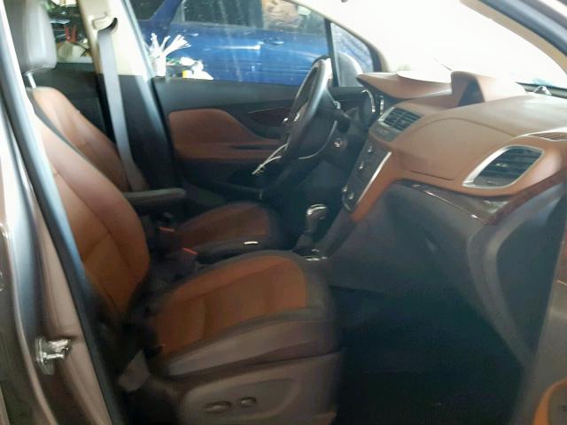 KL4CJCSB8EB697076 - 2014 BUICK ENCORE BROWN photo 5