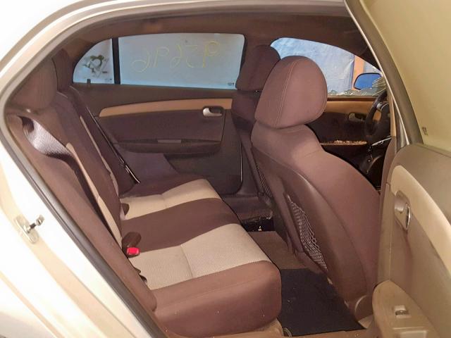 1G1ZC5EB9AF104001 - 2010 CHEVROLET MALIBU 1LT ბეჟი ფოტო 6