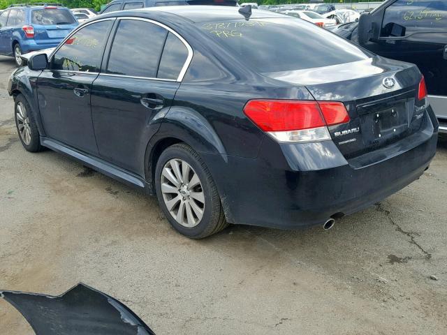 4S3BMDL66B2263735 - 2011 SUBARU LEGACY 3.6 BLACK photo 3