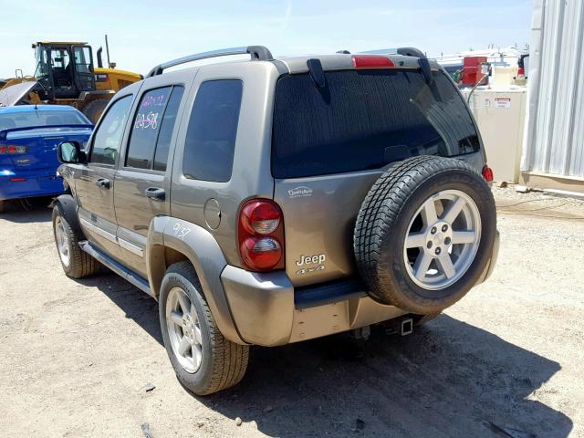 1J4GL58K67W585063 - 2007 JEEP LIBERTY LI GOLD photo 3