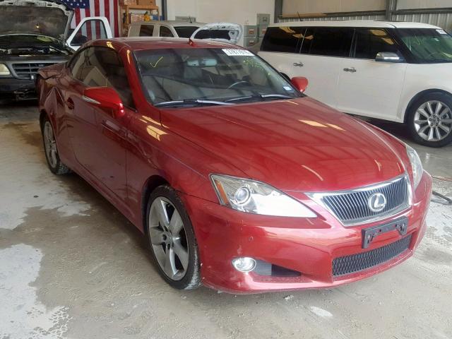 JTHFE2C23A2502333 - 2010 LEXUS IS 350 RED photo 1
