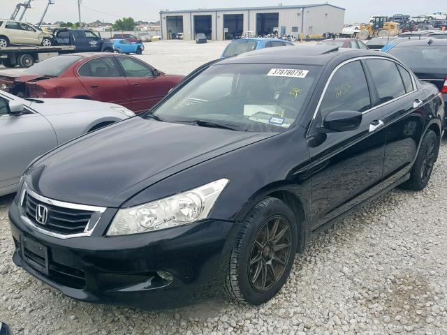 1HGCP36878A014833 - 2008 HONDA ACCORD EXL BLACK photo 2