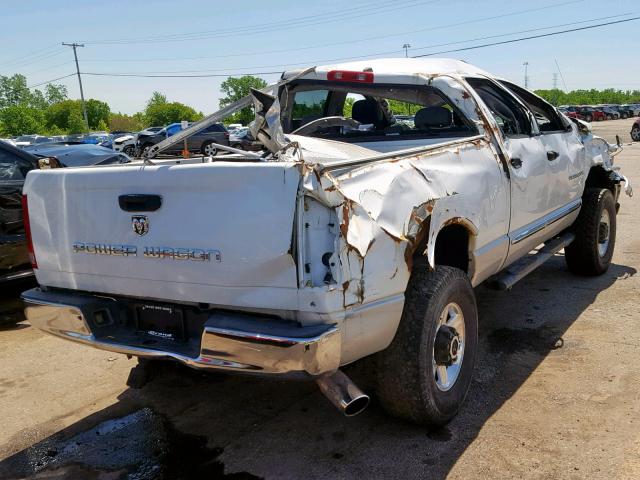 3D7KU28C94G279804 - 2004 DODGE RAM 2500 S WHITE photo 4