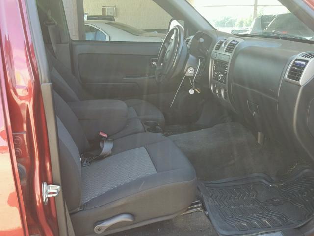 1GCHSDFE3B8116949 - 2011 CHEVROLET COLORADO L MAROON photo 5