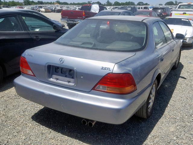 JH4UA2656WC006307 - 1998 ACURA 2.5TL BLUE photo 4