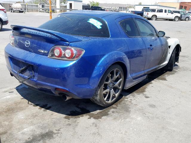 JM1FE1C25A0404587 - 2010 MAZDA RX8 BLUE photo 4