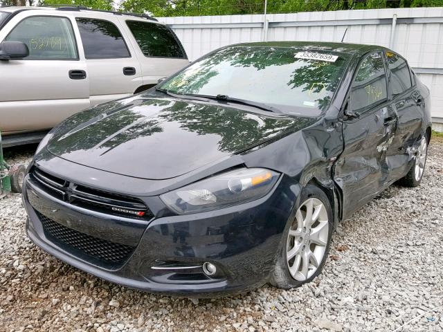 1C3CDFBA0DD304667 - 2013 DODGE DART SXT BLACK photo 2