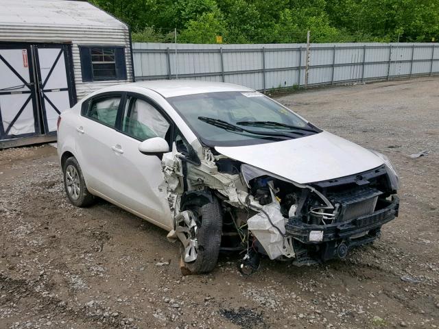 KNADM4A34F6444748 - 2015 KIA RIO LX WHITE photo 1