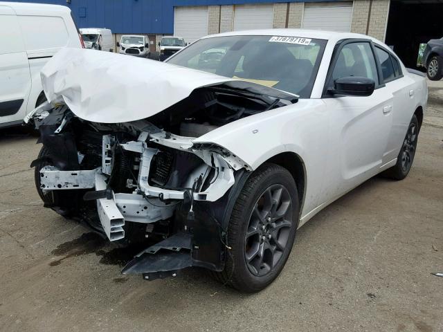 2C3CDXJG6JH224459 - 2018 DODGE CHARGER GT WHITE photo 2