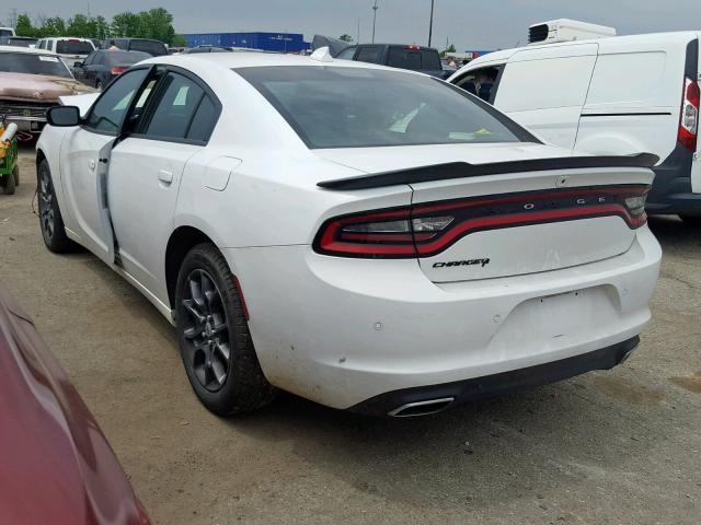 2C3CDXJG6JH224459 - 2018 DODGE CHARGER GT WHITE photo 3