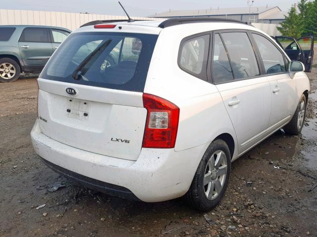 KNAFG526087130963 - 2008 KIA RONDO LX WHITE photo 4