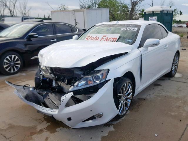 JTHFE2C28F2511424 - 2015 LEXUS IS 350 WHITE photo 2