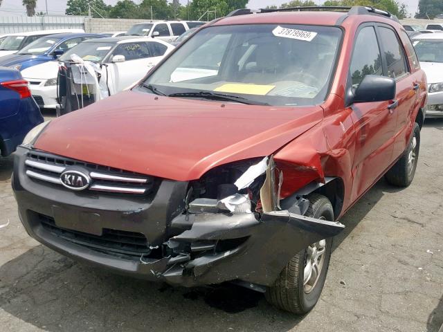 KNDJF723977352076 - 2007 KIA SPORTAGE E RED photo 2