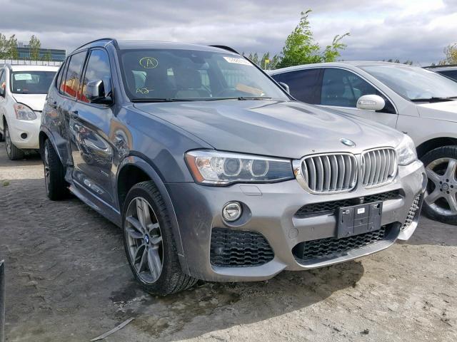 5UXWX7C57H0S19067 - 2017 BMW X3 XDRIVE3 GRAY photo 1