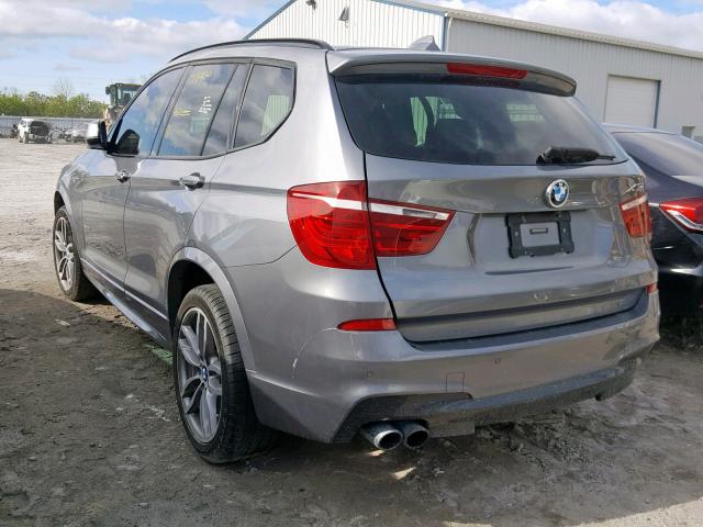 5UXWX7C57H0S19067 - 2017 BMW X3 XDRIVE3 GRAY photo 3