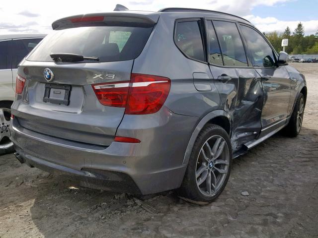 5UXWX7C57H0S19067 - 2017 BMW X3 XDRIVE3 GRAY photo 4