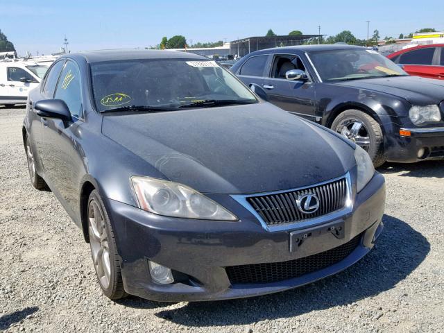 JTHBF5C28A5120858 - 2010 LEXUS IS 250 BLACK photo 1