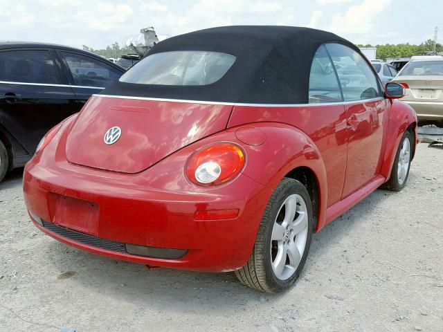 3VWSG31Y77M420515 - 2007 VOLKSWAGEN NEW BEETLE Qırmızı foto 4