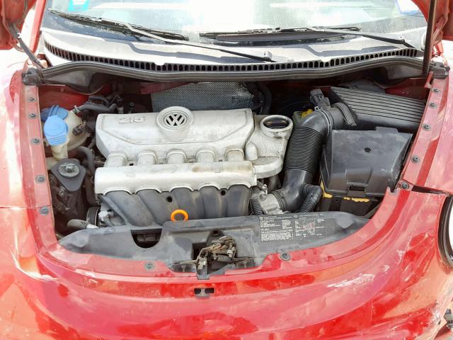 3VWSG31Y77M420515 - 2007 VOLKSWAGEN NEW BEETLE Qırmızı foto 7