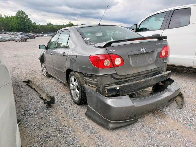 2T1BY32E25C421405 - 2005 TOYOTA COROLLA XR GRAY photo 3