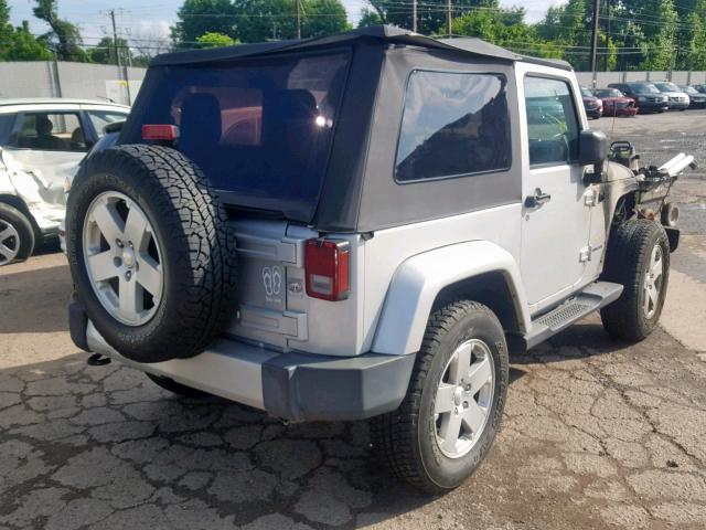 1C4AJWBG6CL130852 - 2012 JEEP WRANGLER S 银色 照片 4