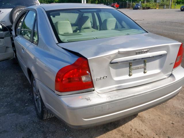 YV1TH59H741377477 - 2004 VOLVO S80 2.5T SILVER photo 9