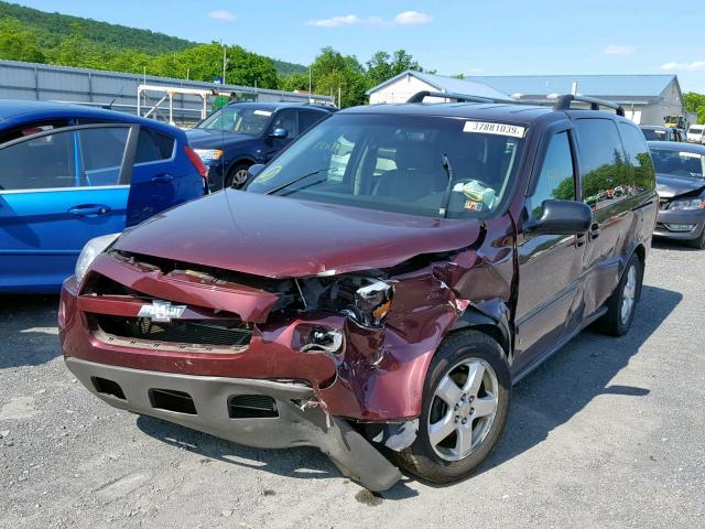 1GNDV33157D190185 - 2007 CHEVROLET UPLANDER L 勃艮第红 照片 2