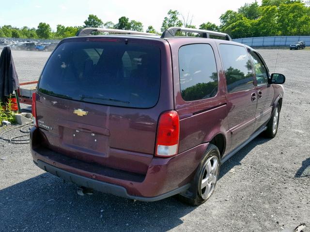 1GNDV33157D190185 - 2007 CHEVROLET UPLANDER L 勃艮第红 照片 4