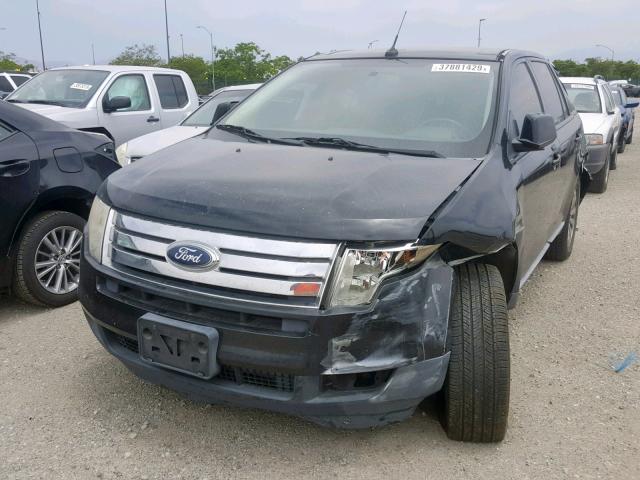 2FMDK3JC8ABB08755 - 2010 FORD EDGE SEL BLACK photo 2