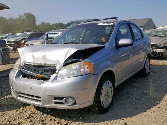 KL1TG5DE7BB221220 - 2011 CHEVROLET AVEO LT SILVER photo 2