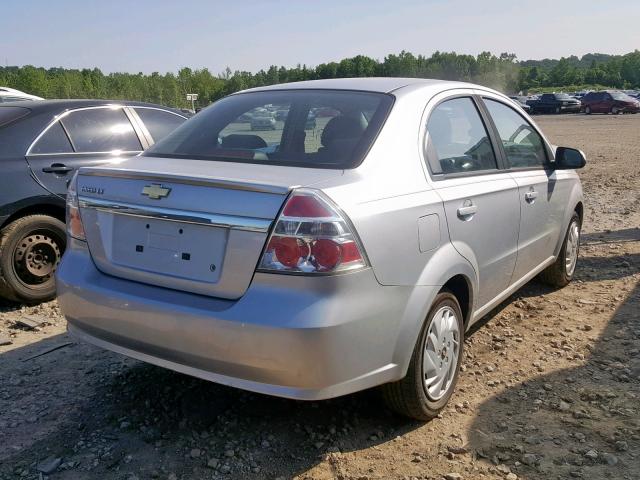 KL1TG5DE7BB221220 - 2011 CHEVROLET AVEO LT SILVER photo 4