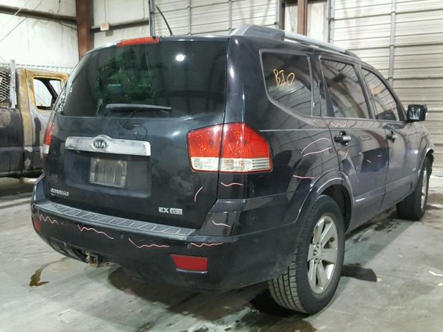 KNDJJ742595031833 - 2009 KIA BORREGO LX BLACK photo 4