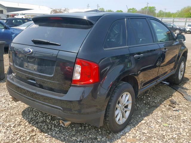 2FMDK3GC7EBA20230 - 2014 FORD EDGE SE BLACK photo 4