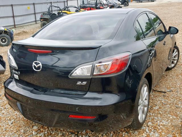 JM1BL1U52B1384971 - 2011 MAZDA 3 S BLACK photo 4