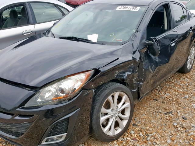 JM1BL1U52B1384971 - 2011 MAZDA 3 S BLACK photo 9