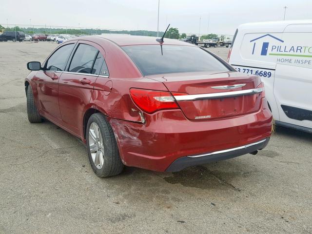 1C3CCBAB6DN764819 - 2013 CHRYSLER 200 LX BURGUNDY photo 3