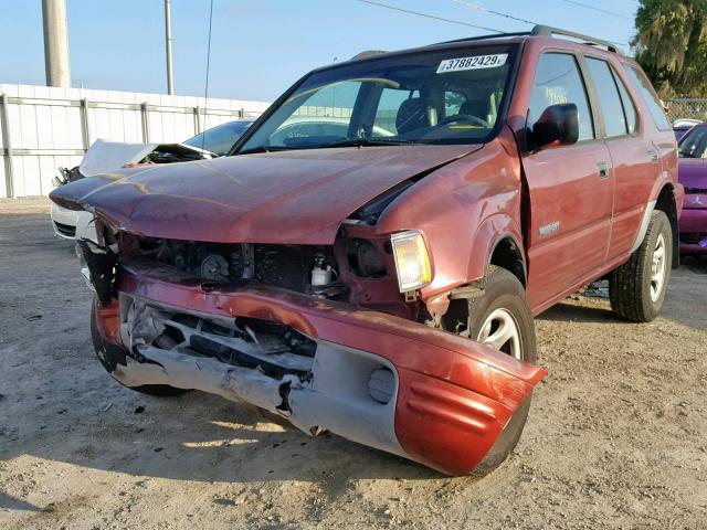 4S6CK58W624405307 - 2002 HONDA PASSPORT E 勃艮第红 照片 2