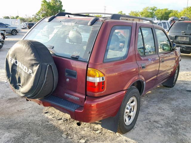 4S6CK58W624405307 - 2002 HONDA PASSPORT E 勃艮第红 照片 4