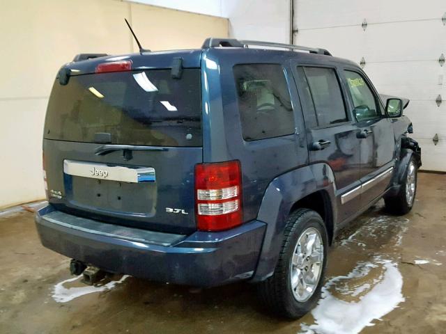 1J8GN58K98W124594 - 2008 JEEP LIBERTY LI BLUE photo 4